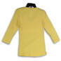 NWT Womens Yellow V-Neck 3/4 Sleeve Stretch Pullover T-Shirt Size Medium image number 2