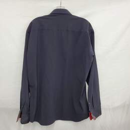 Maceoo Italian Fabric's MN's Long Sleeve Black Shirt Size 5 XL alternative image