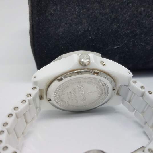 Invicta 0296 34mm MOP Dial Ceramic 100M WR White Tritnite Glow Watch 99.6g image number 5