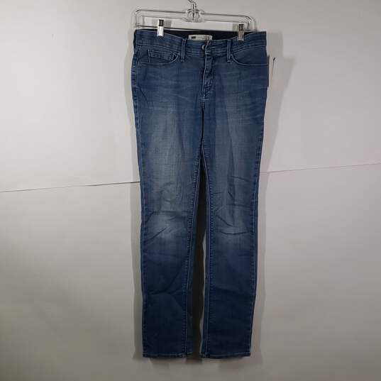 Womens 525 Regular Fit 5-Pockets Design Denim Straight Leg Jeans Size 6 image number 1