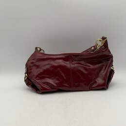Coach Womens Red Leather Ashley Inner Pocket Detachable Strap Zipper Hobo Bag alternative image