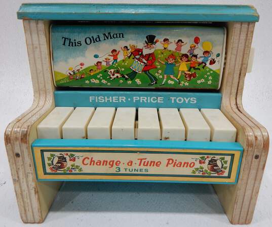 2 Vintage Fisher Price Toys Change A Tune Piano & Two Tune TV image number 3
