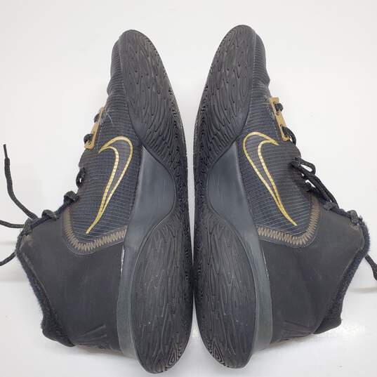 Nike Men's Kyrie Flytrap 3 Black Metallic Gold Basketball Shoes Size 10.5 CT1972-005 image number 3
