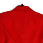 NWT Womens Red Notch Lapel Long Sleeve Cropped Blazer Size Small image number 4