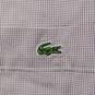 Lacoste Men's Purple Micro Check Button Up Dress Shirt Size 45 image number 5