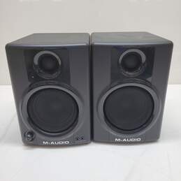 M-Audio AV 40 Monitor Speakers for Professional Quality Media Creation IOB Powers ON