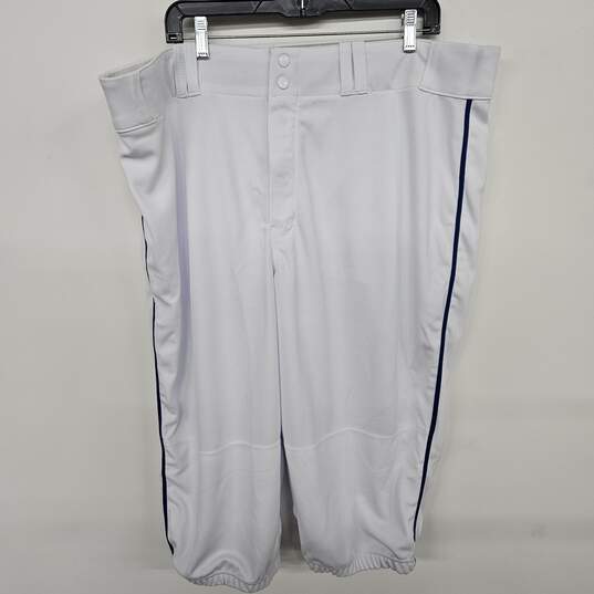CHAMPRO BP11P TOURNAMENT WHITE TRADITIONAL LOW-RISE SOFTBALL PANT image number 1