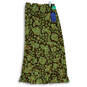 NWT Womens Green Butterfly Print Flat Front Straight & Pencil Skirt Size 6 image number 3