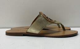 Tory Burch Louisa Leather Thong Sandals Beige 7 alternative image