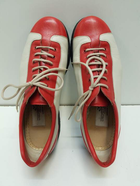Walter Genuin Golf Multi Red Leather Lace Up Oxford Shoes Women's Size 8 image number 8