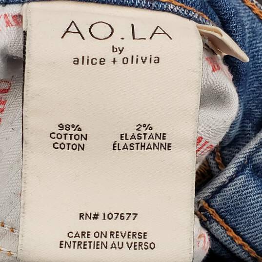 Alice + Olivia Women Flared Jeans Sz 26 image number 4