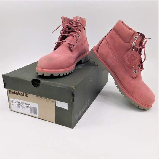 Boys Timberland Suede Nubuck Boots Size: 6.5 IOB NWT image number 1