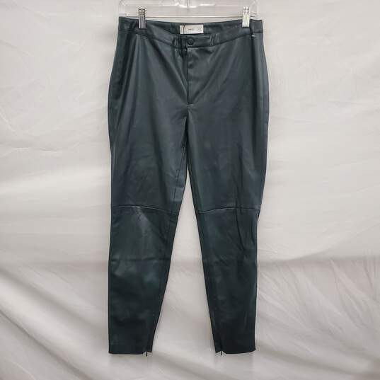 MNG WM's Gray Faux Leather High Waist Ankle Zip Pants Size M / 27 image number 1