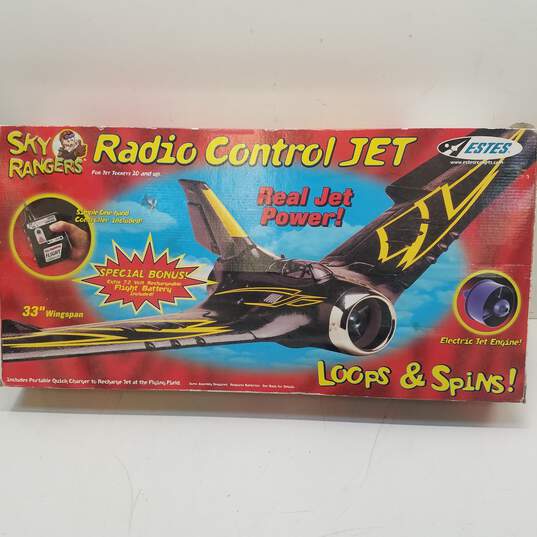 Estes Sky Rangers Radio Control Jet-Black-SOLD AS IS, UNTESTED,  FOR PARTS OR REPAIR image number 1