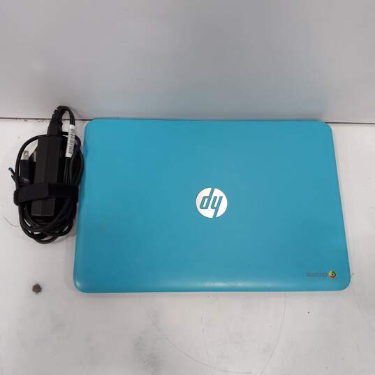Teal Blue HP Chromebook Model 14-q03wm image number 1