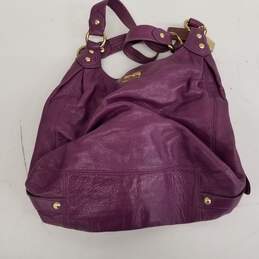 Coach Purple Leather Shoulder Bag w/ COA alternative image