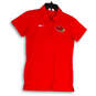 Womens Red Dri-Fit Illinois State Swimming & Diving Polo Shirt Size Small image number 1