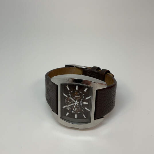 Designer Diesel DZ4138 Brown Strap Stainless Steel Quartz Analog Wristwatch image number 1