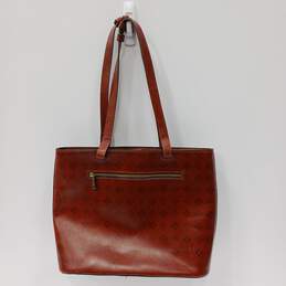 Patricia Nash Danville Logo Leather Tote Bag