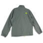 Mens Gray Yellow Long Sleeve Mock Neck Full-Zip Activewear Jacket Size XL image number 2