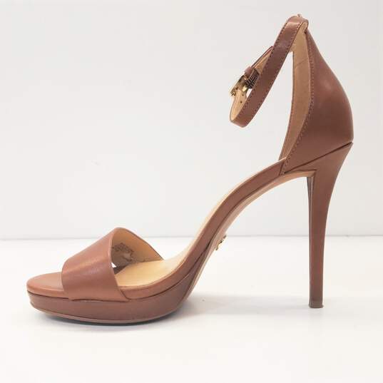 Michael Kors Leather Hutton Sandals Tan 6 image number 3