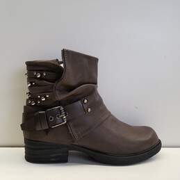 Unbranded Women's Brown Faux Leather Zip up Boots Size 8.5