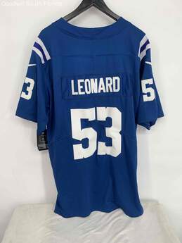 Nike Mens Blue NFL Indianapolis Colts Shaquille Leonard #53 Jersey XL With Tag alternative image