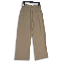 NWT Abercrombie & Fitch Womens Tan Pleated Slash Pocket Ankle Pants Size Medium alternative image