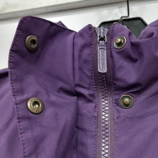 Women's Purple Eddie Bauer Goose Down Insulated Coat (Size L) image number 3