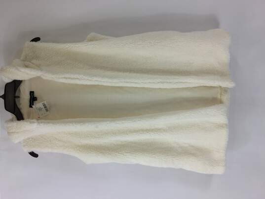 Mesh + Lace Women Hoodie Vest M White image number 1
