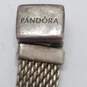 PANDORA Sterling Silver Mesh Chain 7in Bracelet 10.0g image number 5