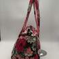 Vera Bradley Womens Pink Brown Floral Mocha Rouge Double Handle Duffle Bag image number 4