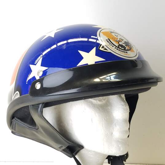 Dot American Flag Motorcycle Helmet Sz. M image number 6
