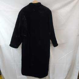 Long Black Faux Fur Coat Size Medium alternative image
