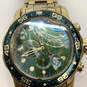 Designer Invicta Pro Diver Gold-Tone Chronograph Analog Wristwatch w/ Box image number 3