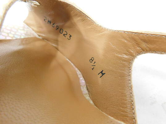 Stuart Weitzman Shiny Strapped High Heel Shoes Size 8.5 image number 5