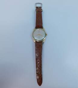 Vintage Omega Swiss Automatic 17 Jewels Gold Filled Leather Band Men's Watch 32.9g alternative image