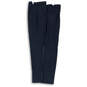 Womens Black Flat Front Pockets Straight Leg Formal Dress Pants Size 6 image number 1