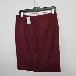 J. CREW Red Pencil Skirt