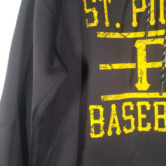 Men St. Plus X Baseball Loose Fit Long Sleeve Drawstring Pullover Hoodie Size S image number 3