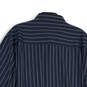 Mens Blue Striped Long Sleeve Spread Collar Button-Up Shirt Size XL image number 4