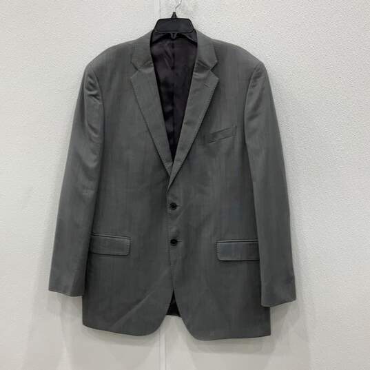 Ermenegildo Zegna Mens Gray Two Button Blazer & Pant Suit Set Size 44L W38 w/COA image number 3