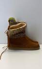 Toms Nepal Cable Knit Suede Boots Size 8.5 Brown image number 3