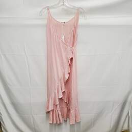 NWT Sundry WM's Pink Cotton Blend Ruffle Dress Size 2
