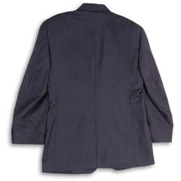 Mens Blue Notch Lapel Flap Pockets Long Sleeve Two Button Blazer Size 40R alternative image