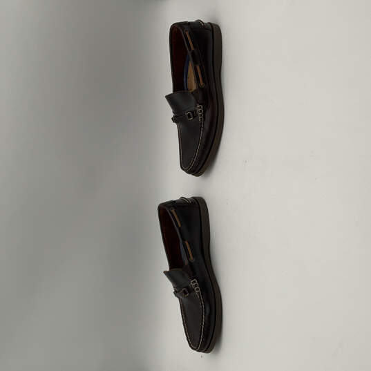 Mens Nevis Bit 11873-601 Brown Leather Moc Toe Slip-On Loafer Shoes Sz 9.5M image number 2