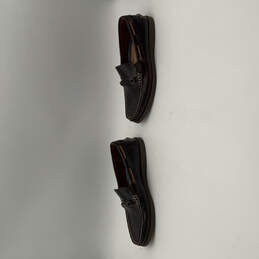 Mens Nevis Bit 11873-601 Brown Leather Moc Toe Slip-On Loafer Shoes Sz 9.5M alternative image