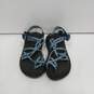 Chaco Blue Strappy Style Sandals Size 7W image number 1