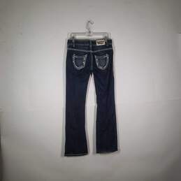 Womens Regular Fit Low Rise 5 Pocket Design Denim Bootcut Leg Jeans Size 28x34 alternative image