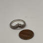Designer Pandora B1 S925 ALE Sterling Silver Cubic Zirconia Wishbone Ring image number 3